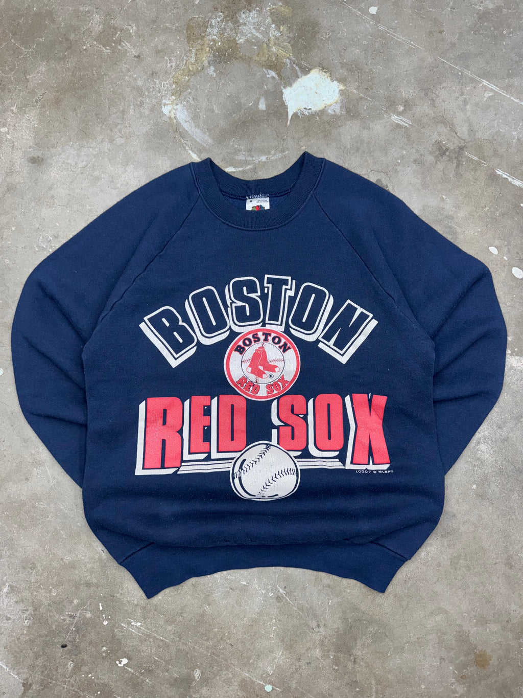 Vintage 90s Boston Red Sox Cewneck Sweater- Medium