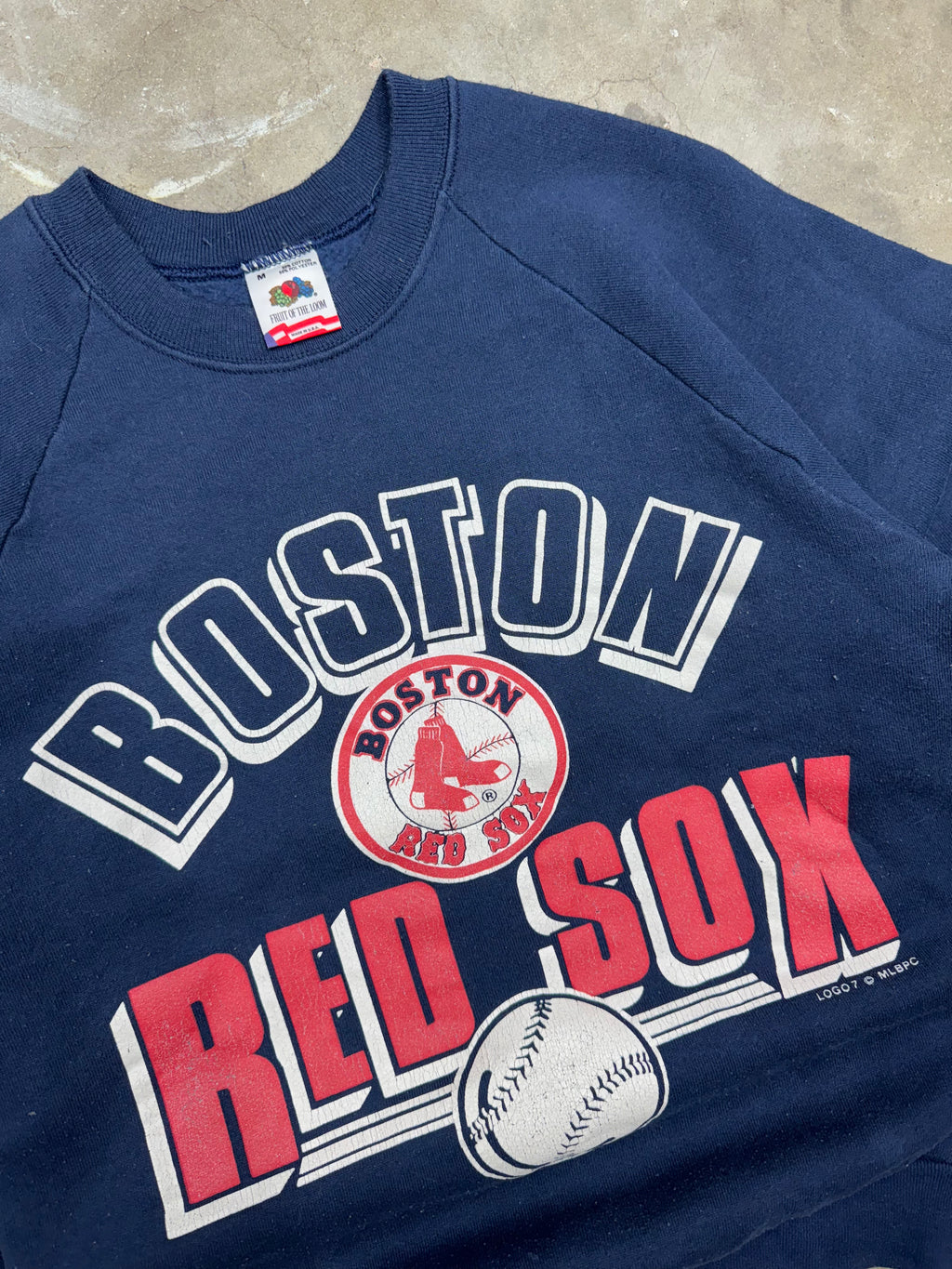 Vintage 90s Boston Red Sox Cewneck Sweater- Medium