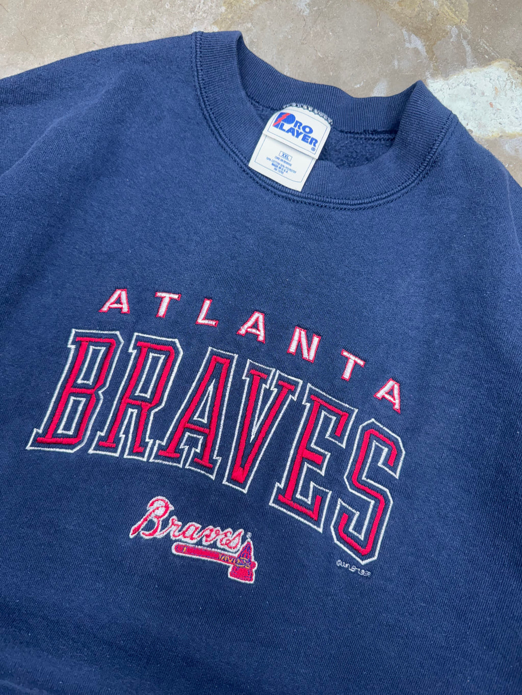 Vintage 1999 Atlanta Braves Crewneck Sweater- 2XL