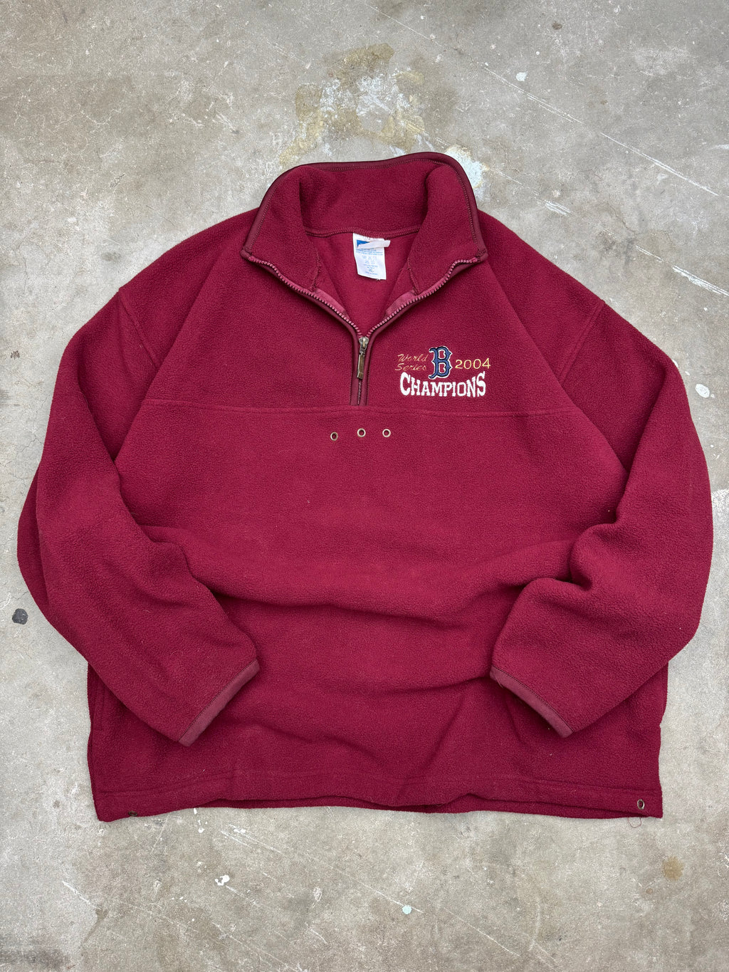 Vintage 2004 Boston Red Sox Quarter Zip Sweater- XL