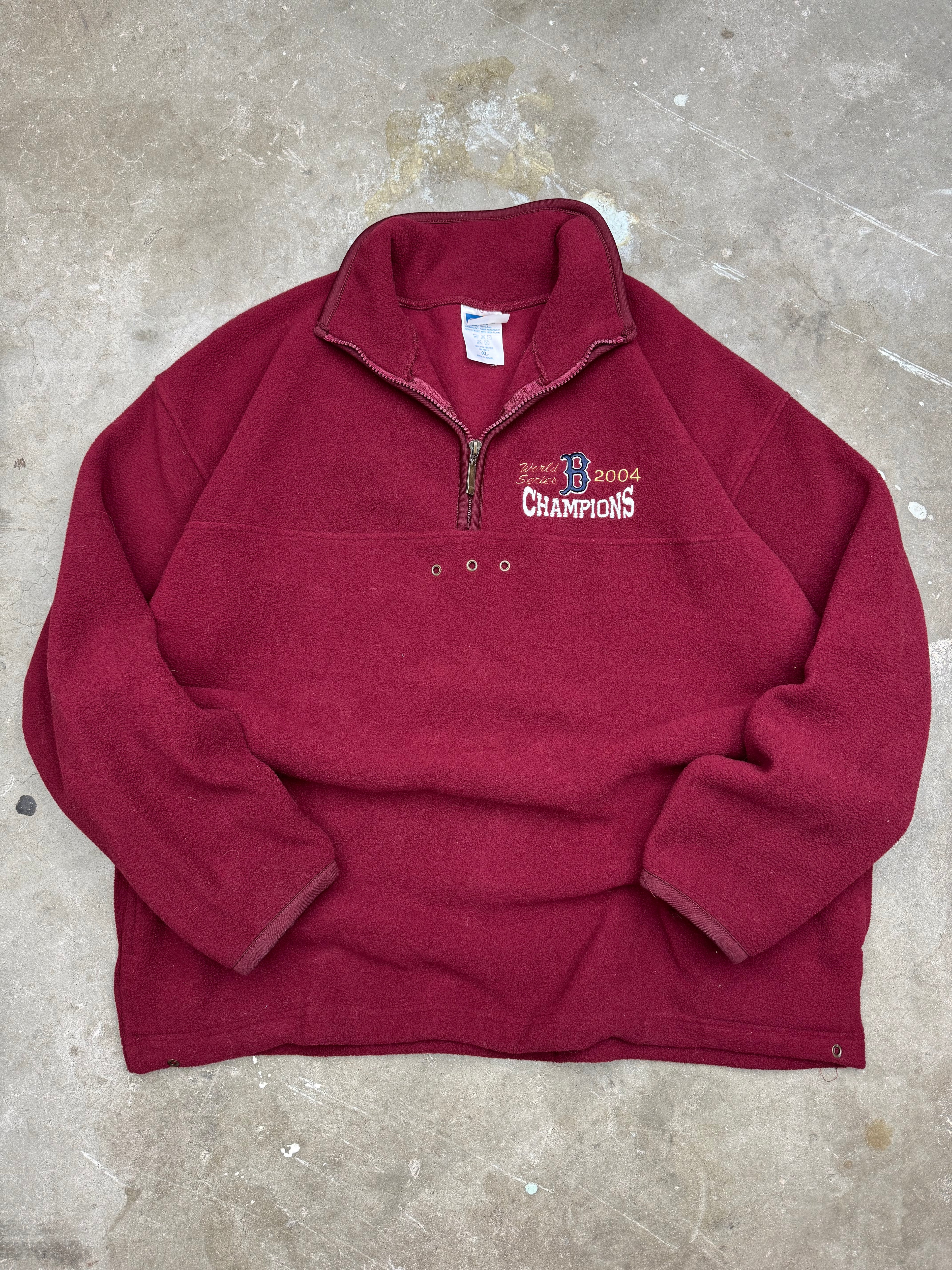 Vintage 2004 Boston Red Sox Quarter Zip Sweater- XL