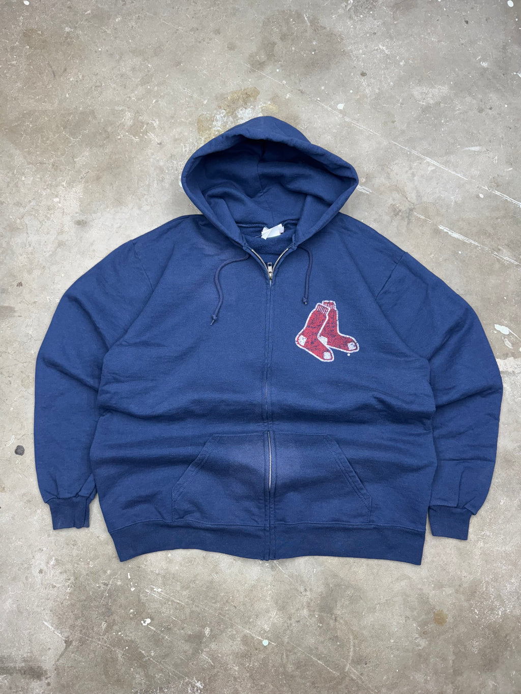 Vintage Boston Red Sox Zip Up Sweater- Large