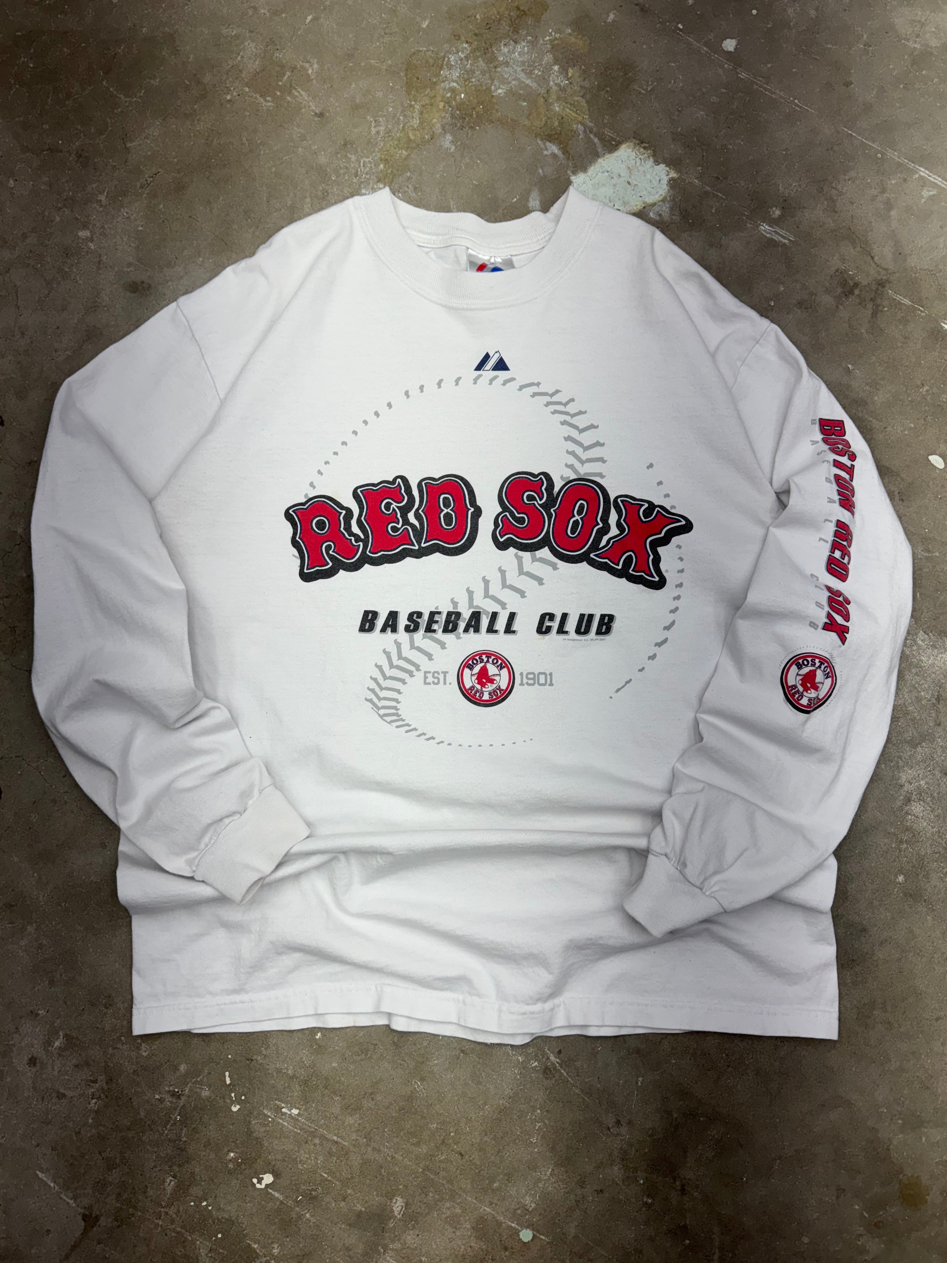 Vintage 2007 Boston Red Sox Longsleeve T-Shirt- Large